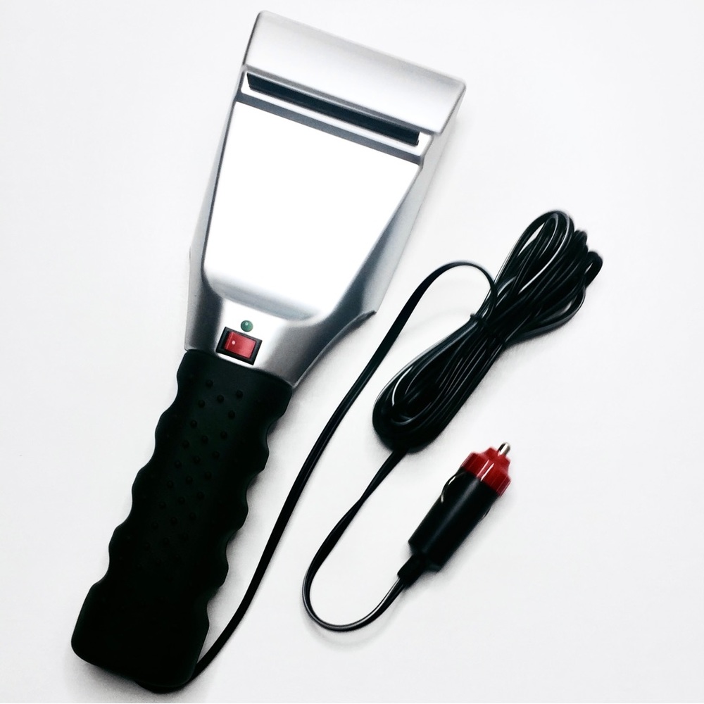 Heated Auto Ice Scraper Car Windshield Snow Remover Vehicle Lighter Plug NEW